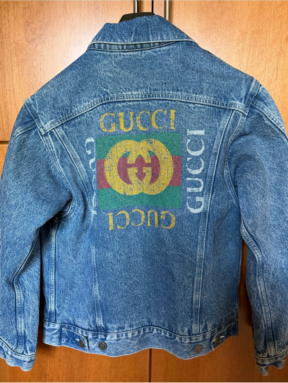 Gucci Blue Denim Jacket with Yellow Appliqué - Picture 7 of 7